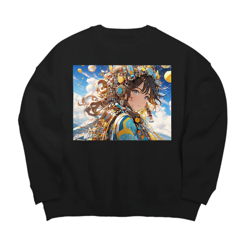 ガジェット少女 Big Crew Neck Sweatshirt