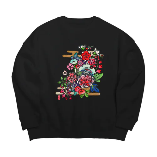 咲き誇れ Big Crew Neck Sweatshirt