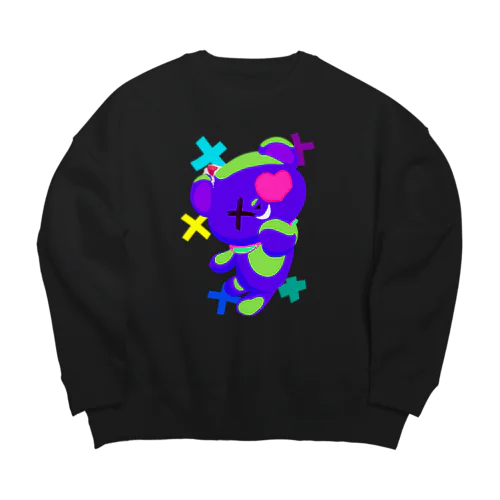 バツギャララクマ Big Crew Neck Sweatshirt