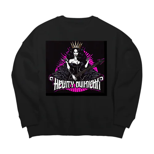 Heavy Metal Queen　ヘヴィー・メタル Big Crew Neck Sweatshirt