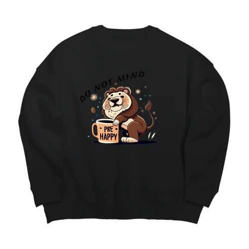 ほっとひとらいおん = らいらい = Big Crew Neck Sweatshirt