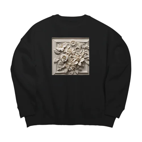 神秘的な花 Big Crew Neck Sweatshirt