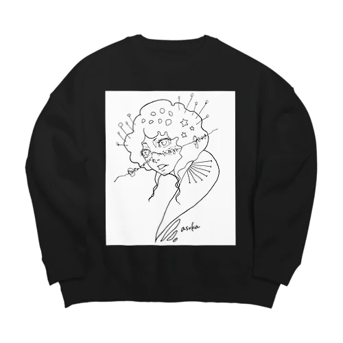 星を詠む人 Big Crew Neck Sweatshirt