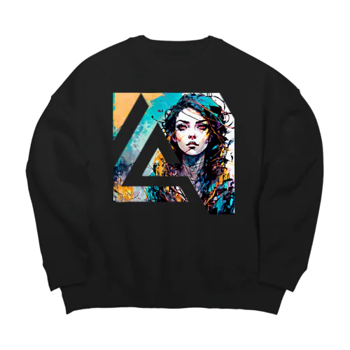 RED_EYES Big Crew Neck Sweatshirt