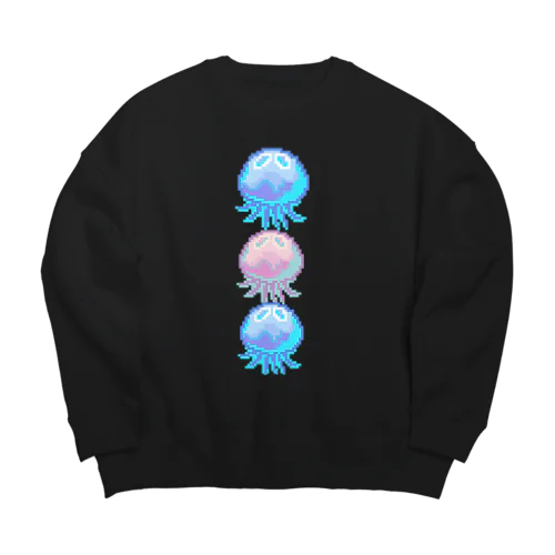 クラゲ天使界隈スウェット Big Crew Neck Sweatshirt