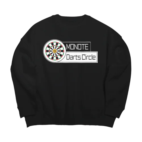 ものてダーツ会ボードロゴ（白） Big Crew Neck Sweatshirt