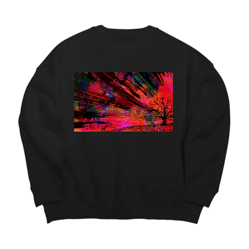 サイケデリックな紅葉 Big Crew Neck Sweatshirt