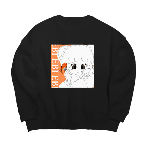 ちゃいながーる（えび） Big Crew Neck Sweatshirt