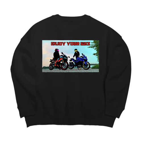 二次元ライダー Big Crew Neck Sweatshirt