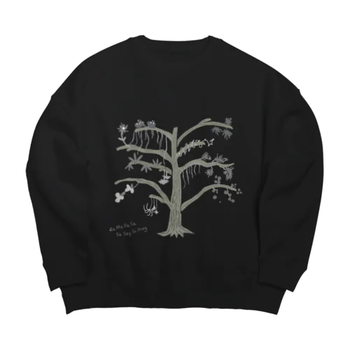 ヨガ哲学:八支則 Big Crew Neck Sweatshirt