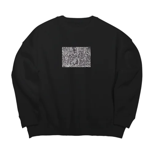 百色 Big Crew Neck Sweatshirt