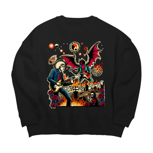 悪魔とランデブー Big Crew Neck Sweatshirt