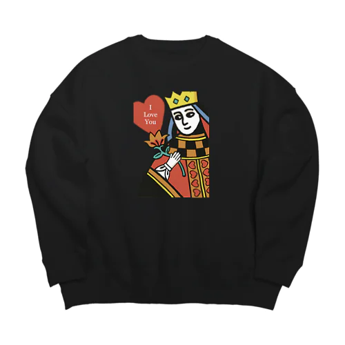 ハートの女王 Big Crew Neck Sweatshirt