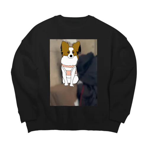 パピヨン Big Crew Neck Sweatshirt