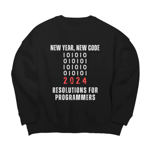 New Year, New Code: 2024 Resolutions for Programmers Big Crew Neck Sweatshirt