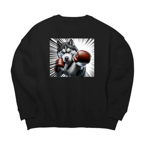 ボクサーハスキー Big Crew Neck Sweatshirt