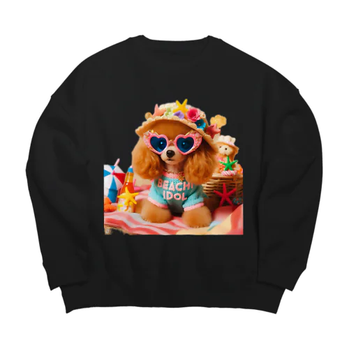 といぷーしか勝たん：BEACH IDOL Big Crew Neck Sweatshirt