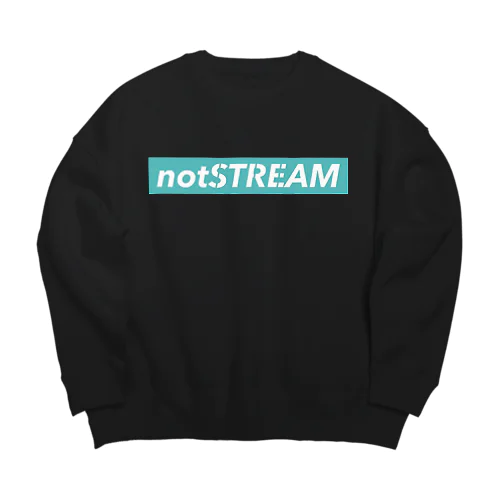 notSTREAM blue ビッグシルエットスウェット