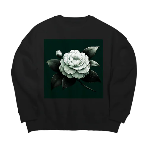 椿一輪 Big Crew Neck Sweatshirt