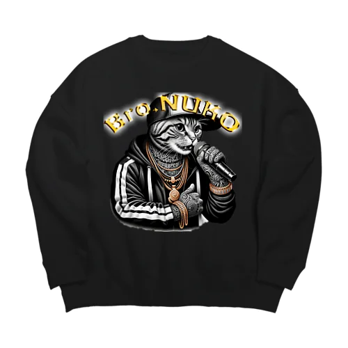 Bro.NUKO(ブラザー・ぬこ) Big Crew Neck Sweatshirt