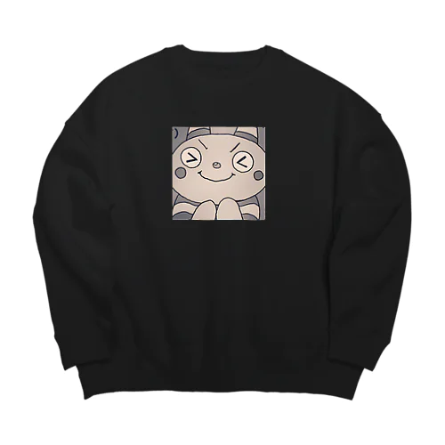 ぶりっ子ツノ生え虫 Big Crew Neck Sweatshirt