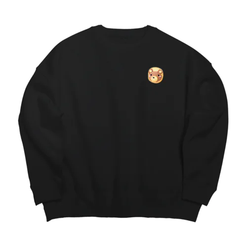 ひよこ豆の手作りクマちゃんクッキー Big Crew Neck Sweatshirt