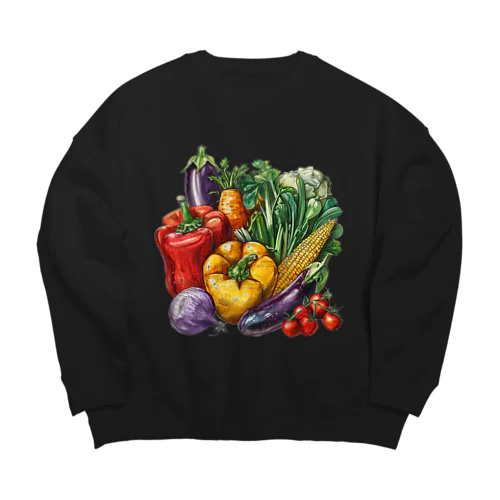 野菜生活　#001 Big Crew Neck Sweatshirt