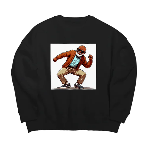 肩ダンスおじさん Big Crew Neck Sweatshirt