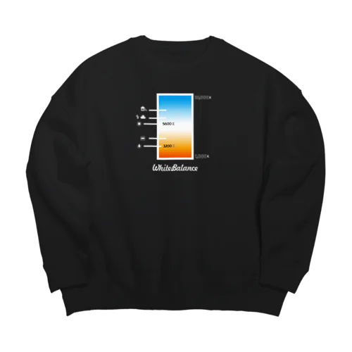 写真用語　ホワイトバランス　☆黒ボディ Big Crew Neck Sweatshirt