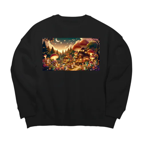 はちゅ村の住人たち Big Crew Neck Sweatshirt