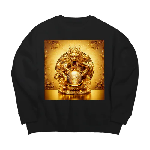 【金運爆上げ】金龍守護神グッズ_001 Big Crew Neck Sweatshirt