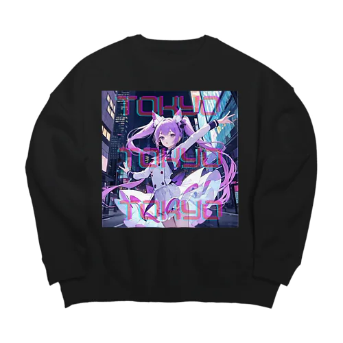 東京電脳アイドル Big Crew Neck Sweatshirt