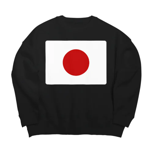 日本の国旗 Big Crew Neck Sweatshirt