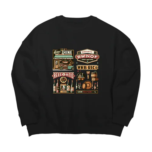 VinotequeStyle Big Crew Neck Sweatshirt