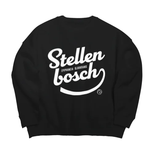 ステレンボッシュ（タイポグラフィWHITE） Big Crew Neck Sweatshirt