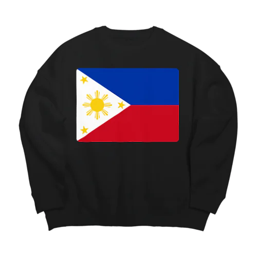フィリピンの国旗 Big Crew Neck Sweatshirt