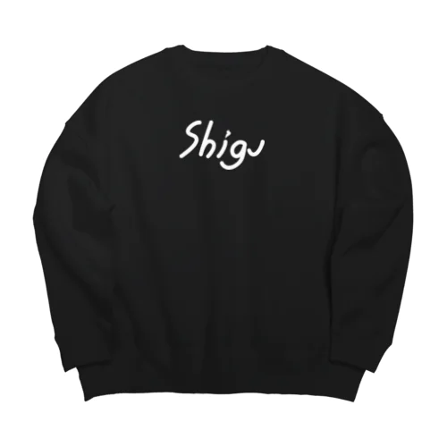 「文字」shigaビッグシルエットスウェット Big Crew Neck Sweatshirt