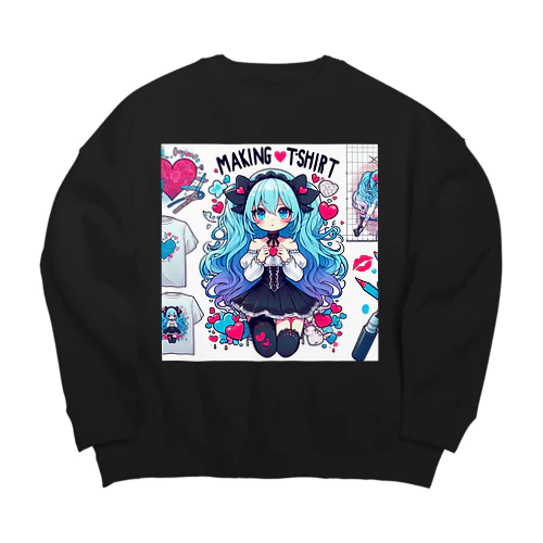 病み子 ver2 Big Crew Neck Sweatshirt