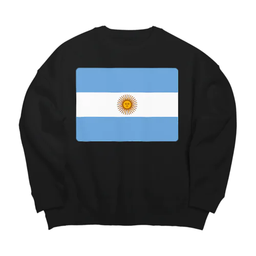 アルゼンチンの国旗 Big Crew Neck Sweatshirt