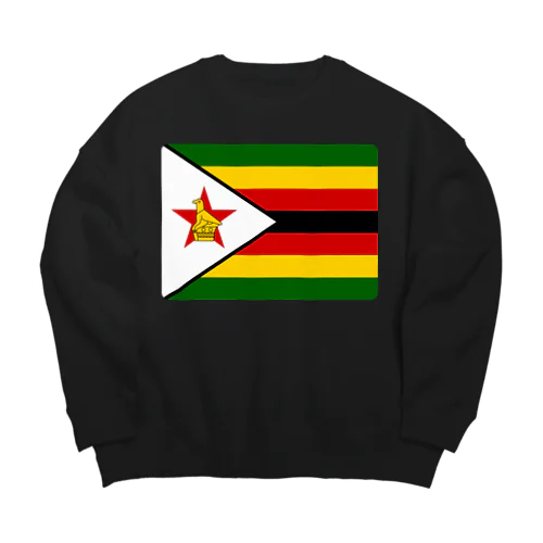 ジンバブエの国旗 ビッグシルエットスウェット