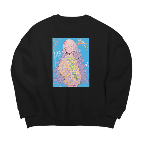 Pastel girl「パステルガール」 Big Crew Neck Sweatshirt