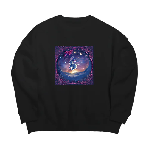 うさぎの異世界冒険 Big Crew Neck Sweatshirt