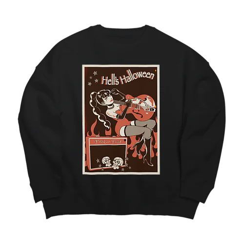 地獄のギターヒロイン Big Crew Neck Sweatshirt