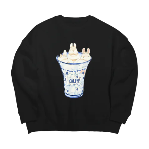 うさちゃんカルピス Big Crew Neck Sweatshirt