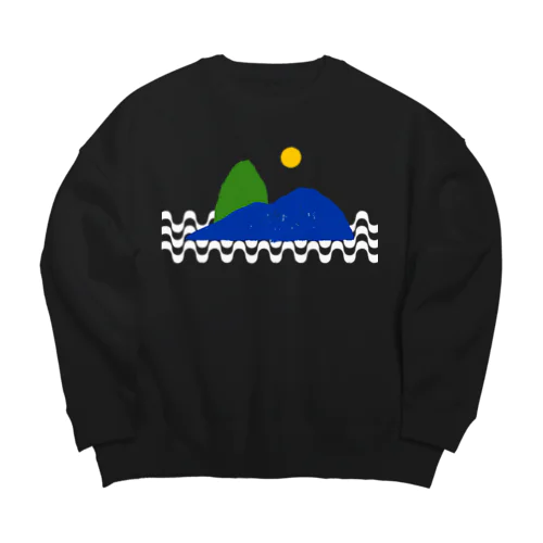 シュガーロフ・マウンテン（Day/背景透明） Big Crew Neck Sweatshirt