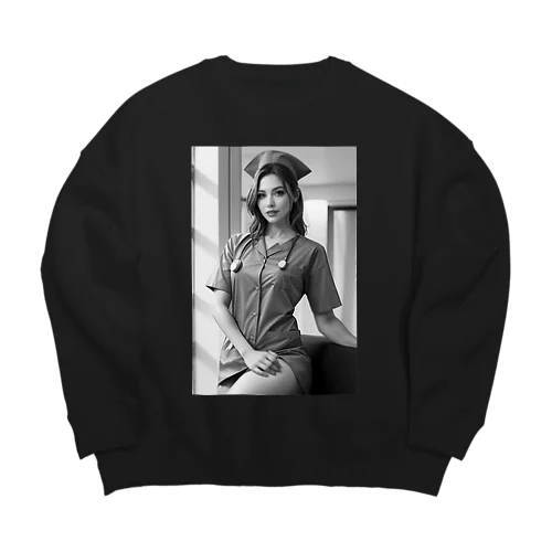 診療ナース Big Crew Neck Sweatshirt