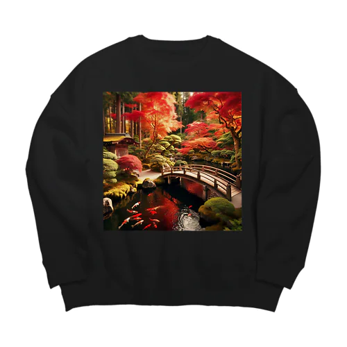 日本庭園1 Big Crew Neck Sweatshirt