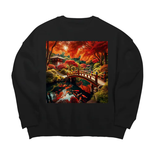 日本庭園2 Big Crew Neck Sweatshirt