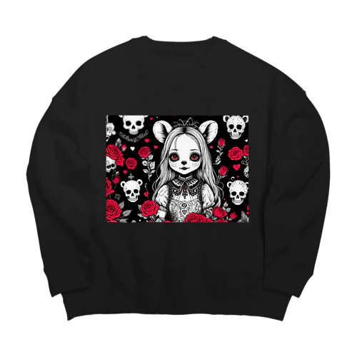 ロリータのつぶやき Big Crew Neck Sweatshirt