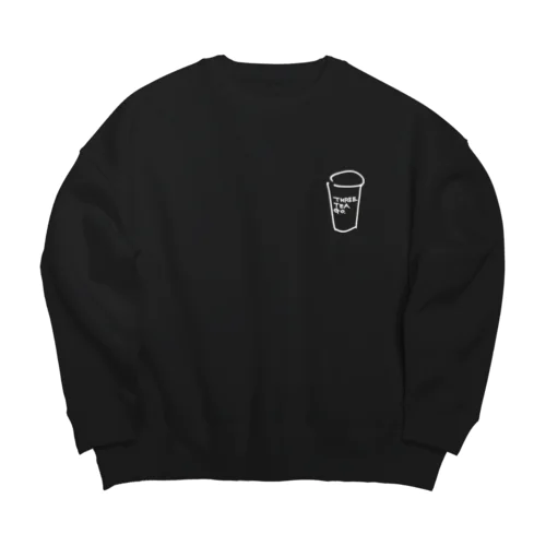 THREE TEA GO.  Big Crew Neck Sweatshirt